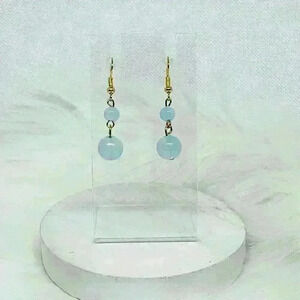 Jelly Beaded Sky Blue Earring